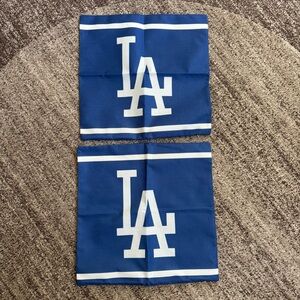 LOS ANGELES DODGERS 18” HOME DECOR PILLOW CASES BLUE WHITE BASEBALL LA NEW